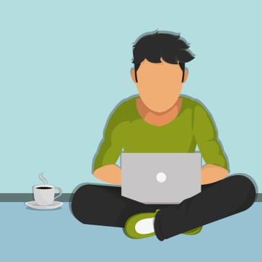 Adam laptop tasarım okuma