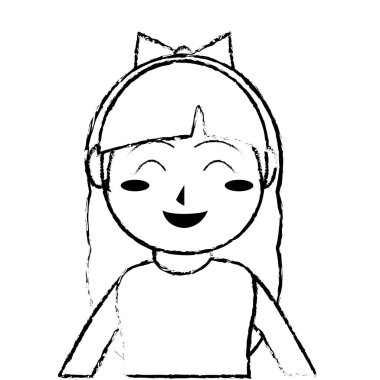 Kız çizgi film tasarım