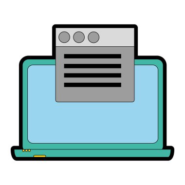 İzole laptop tasarım