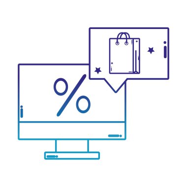 bozulmuş çizgi bilgisayar ekranı yüzde ve sohbet balon