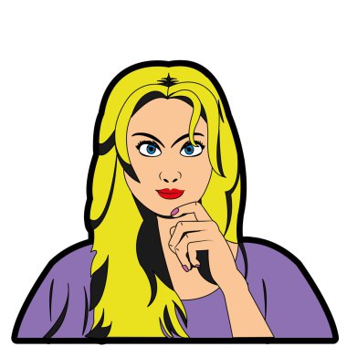 Retro kadın tasarım