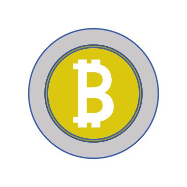 bitcoin elektronik para dijital simgesiyle