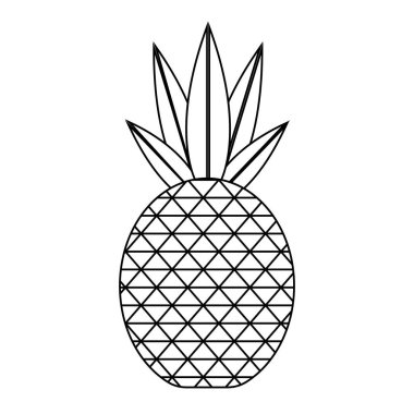 İzole ananas tasarım