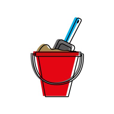 İzole sandbucket tasarım