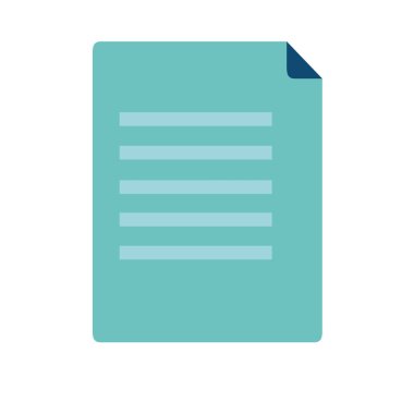 İzole belge tasarımı