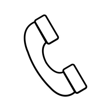 Telefon çağrı telefon ve iletişim Tema izole tasarım vektör çizim