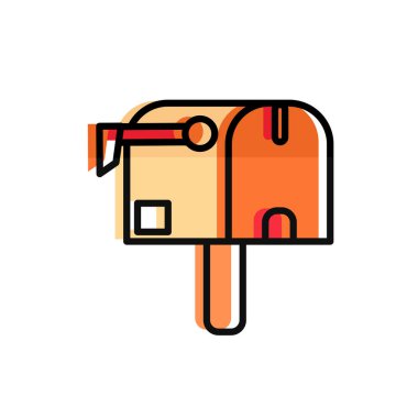 taşınan renk posta kutusu ileti teslimi için yazışma posta