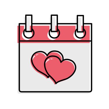 İzole takvim tasarım