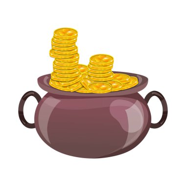 pot kazan içinde altın para