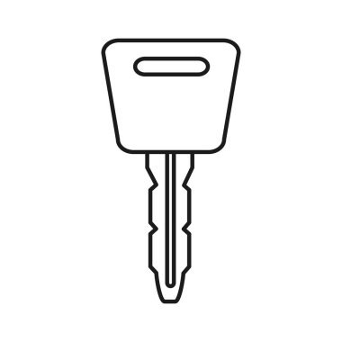 Güvenlik alarmı otomobil anahtar nesneye çizgi