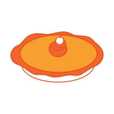 İzole pasta tasarım