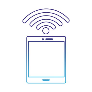 Tablet cihaz becerikli alet ve teknoloji Tema izole tasarım vektör çizim