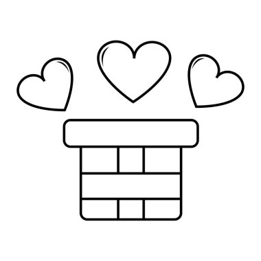 satır mevcut hediye kutusu ile kalpleri çizmek