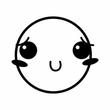 Yüz ifade karikatür karikatür ve Tema izole tasarım vektör çizim karakter