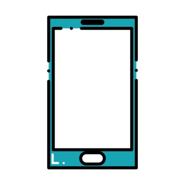 Kesikli çizgi smartphone nesne teknoloji iletişim iletisine