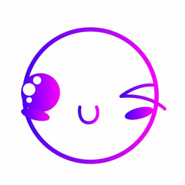 Yüz ifade karikatür karikatür ve Tema izole tasarım vektör çizim karakter