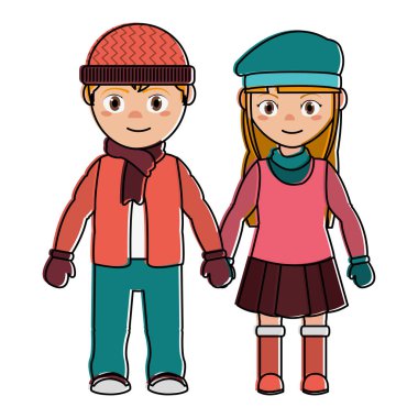 Çift kış kumaş tasarımı ile