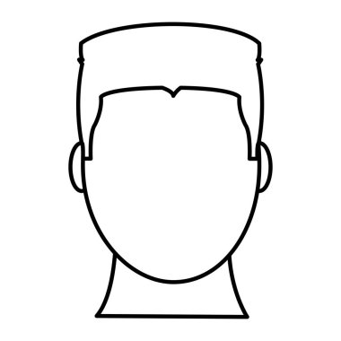 satır avatar erkek saç modeli ile baş ve meçhul