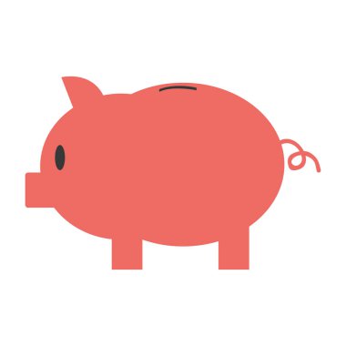 İzole domuz tasarım