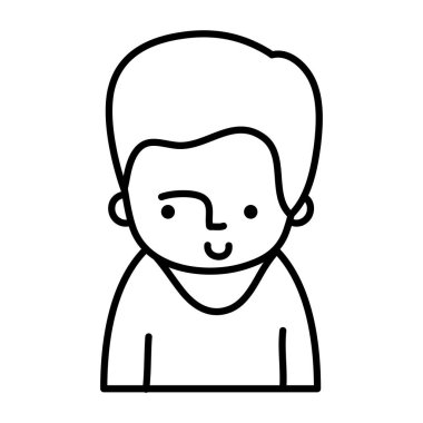 satır mutlu adam t-shirt ve saç tasarımı ile