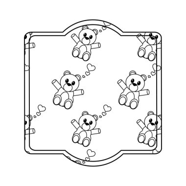 Çizgi film gövde tasarımı ayı