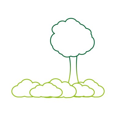 İzole ağacı tasarım