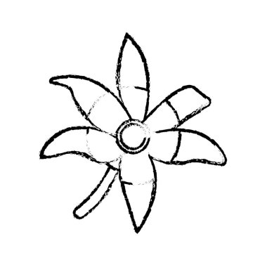 Grunge güzel çiçek doğa yaprakları tasarım ile