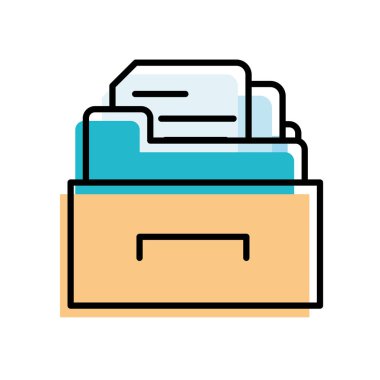 renk dolap dosyası klasörünü Belge arşivi ile taşındı