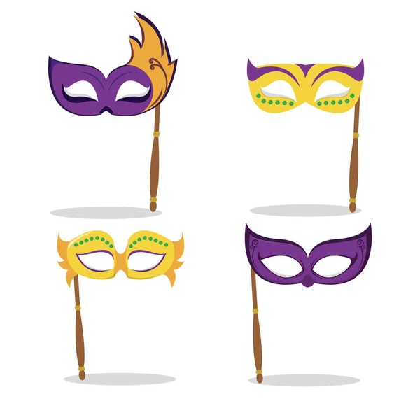 Mardi Gras carnaval ontwerp — Stockvector