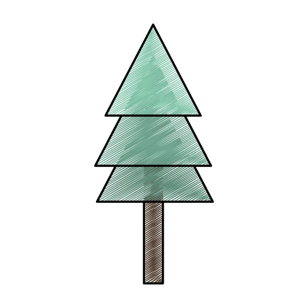 Izolované pine tree designu — Stockový vektor