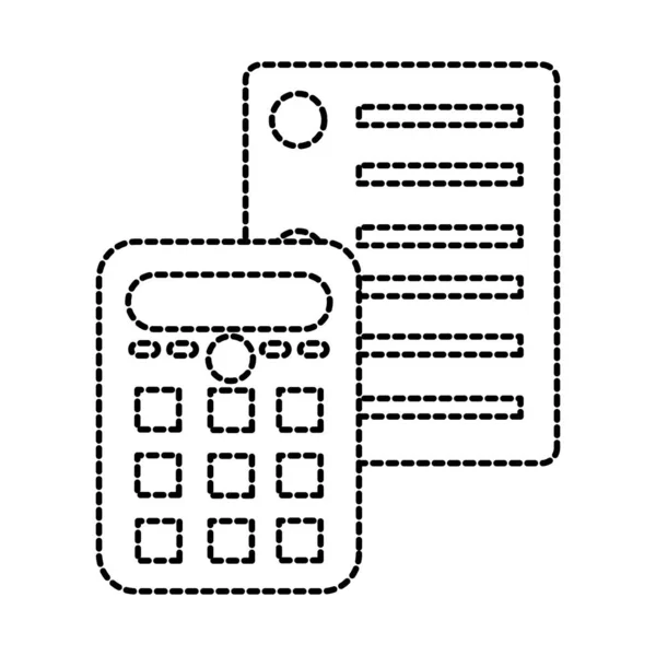 Isolated calculator design — Stock Vector