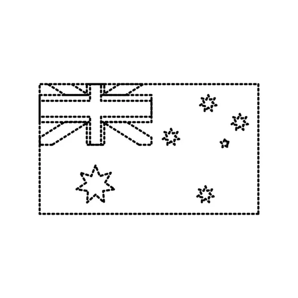 Design della bandiera australiana — Vettoriale Stock