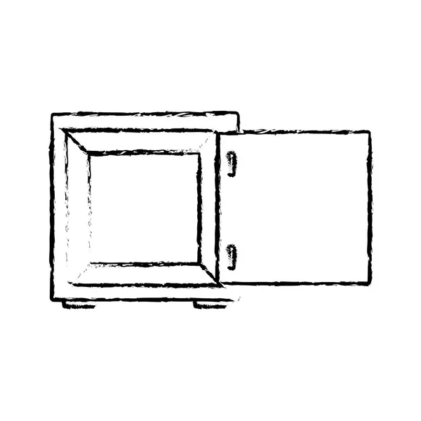 Diseño de caja fuerte aislada — Vector de stock