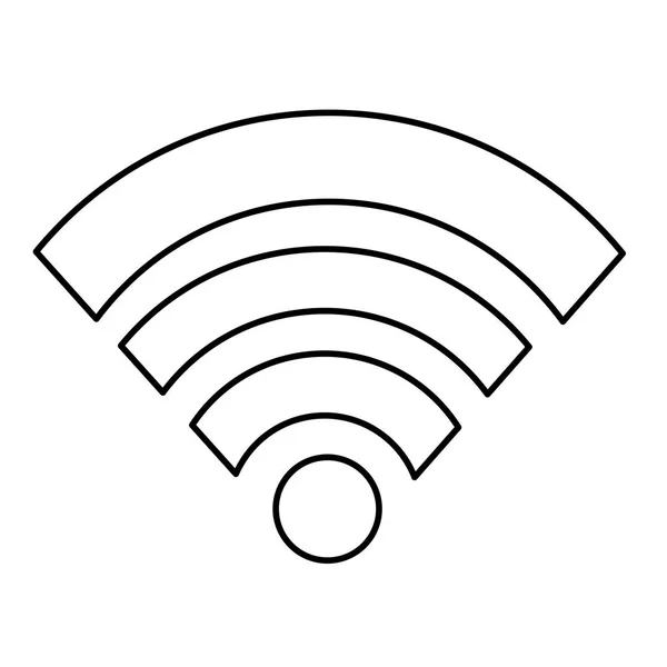 Design de wi-fi isolado — Vetor de Stock