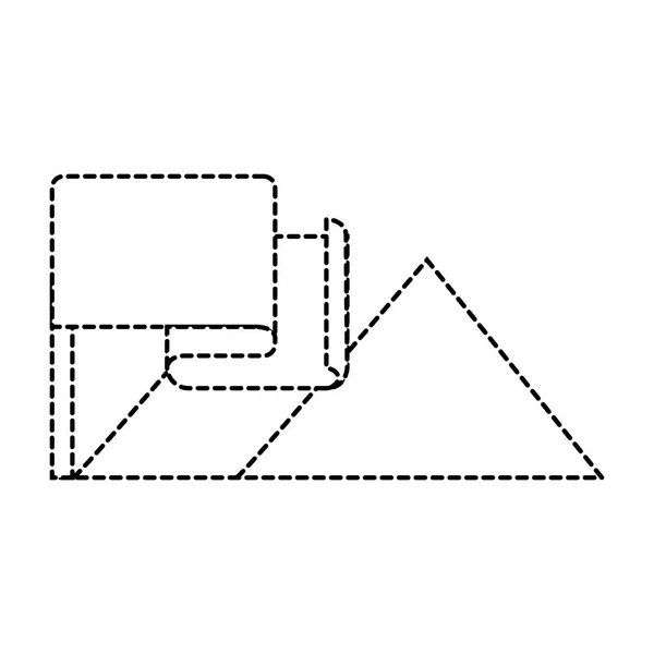 Дизайн горы и флага — стоковый вектор