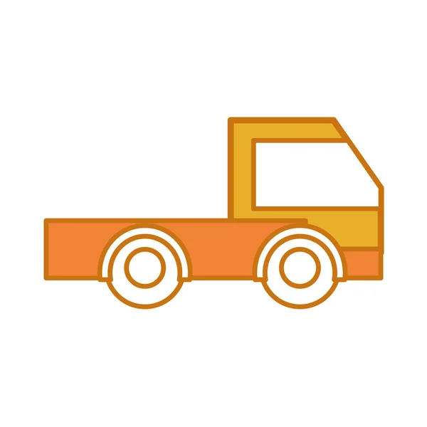 Kolor branży samochodów ciężarowych vehicule Transport samochodów — Wektor stockowy