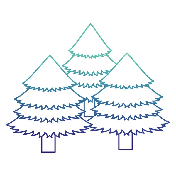 Pino diseño del árbol — Vector de stock