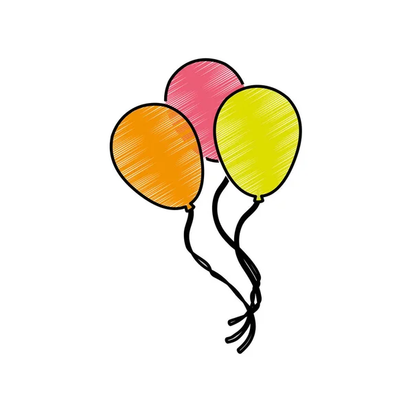 Απομονωμένη balloon σχεδιασμό — Διανυσματικό Αρχείο