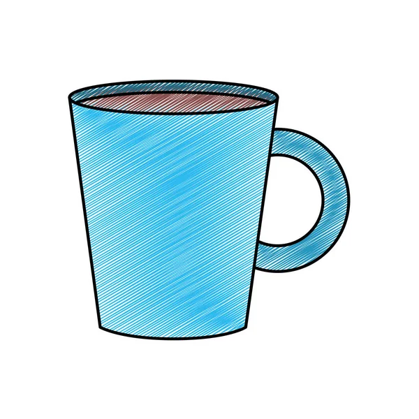 Изолированный дизайн кружки кофе — стоковый вектор