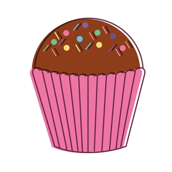 Design de muffin isolado — Vetor de Stock