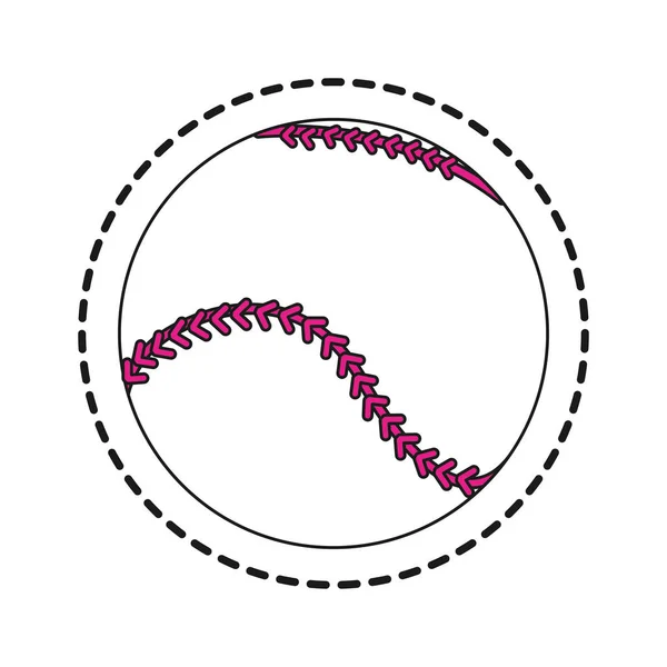 Design palla da baseball — Vettoriale Stock