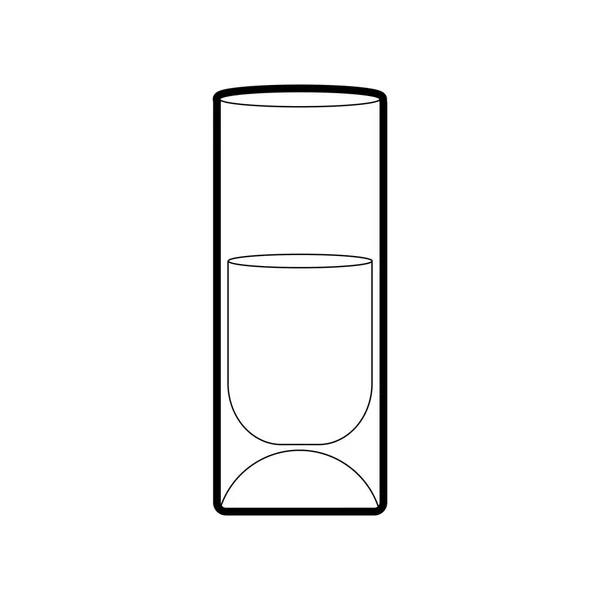 Shot Alkoholu Drink Sklo Téma Izolovaná Konstrukce Vektorové Ilustrace — Stockový vektor