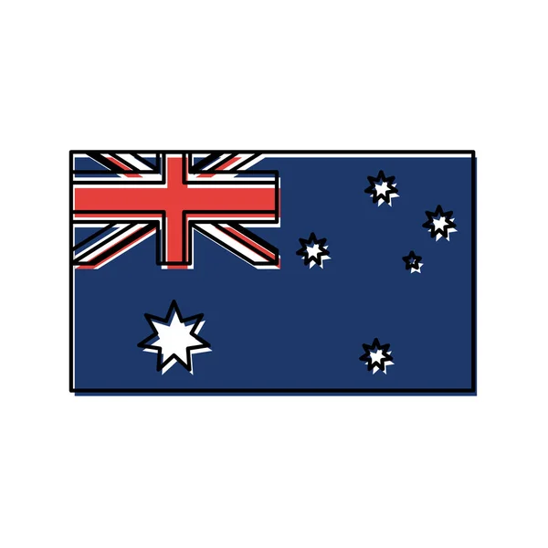 Diseño de bandera australiana — Archivo Imágenes Vectoriales