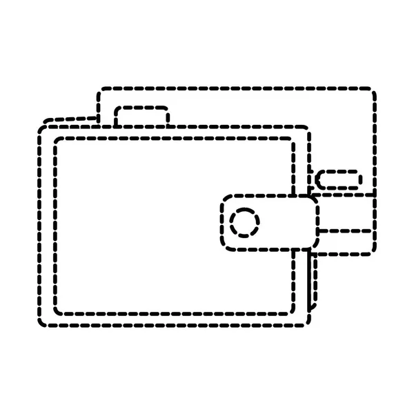 Isolerade plånbok design — Stock vektor