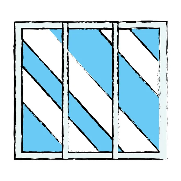 Conception de fenêtre isolée — Image vectorielle