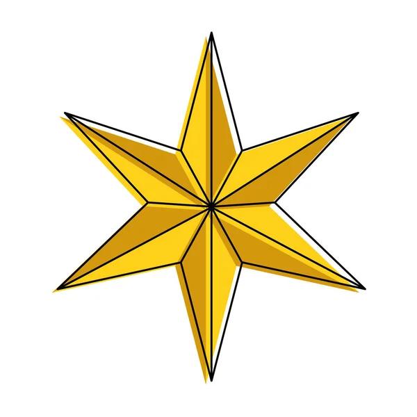 Conception d'étoile isolée — Image vectorielle
