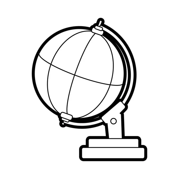 Elszigetelt globális gömb design — Stock Vector