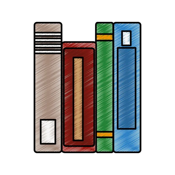 Design de livros isolados — Vetor de Stock