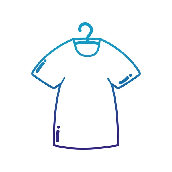 Heruntergekommene Linie Shopping T-Shirt Kleidung Handel Einzelhandel — Stockvektor