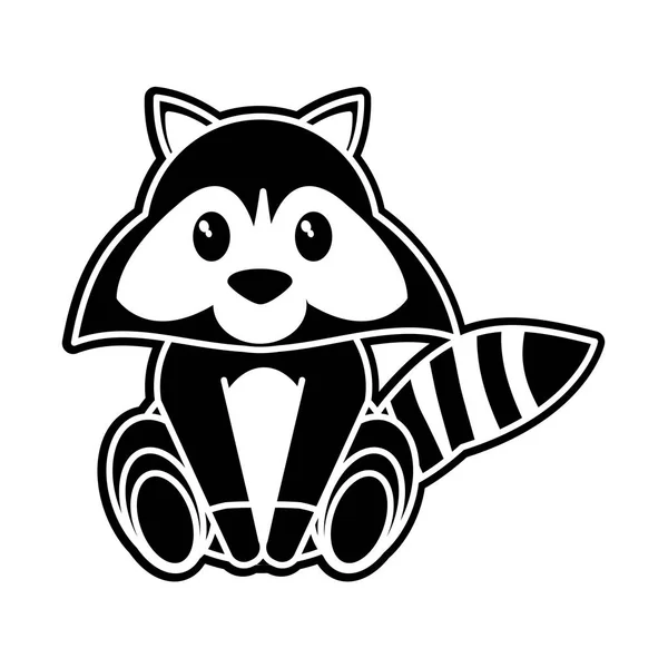 Raccoon cartoon design — Stock Vector